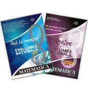 Pachet carti evaluarea nationala 2021 - matematica - ghid complet: repere teoretice - aplicatii recapitulative - modele teste simulare - 40 de teste -