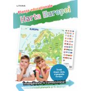 Harta Europei. Planse educationale librariadelfin.ro