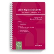 Codul de procedura civila (actualizat la 1 octombrie 2020) – Vasile Bozesan Carti drept. Carti drept civil. Cod Civil imagine 2022