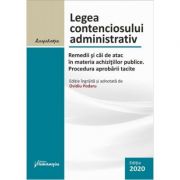 Legea contenciosului administrativ. Actualizat 23 octombrie 2020 – Ovidiu Podaru de la librariadelfin.ro imagine 2021