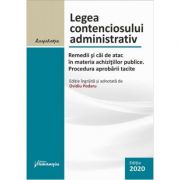 Legea contenciosului administrativ. actualizat 23 octombrie 2020 - ovidiu podaru
