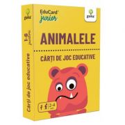 Animalele. EduCard Junior. Carti de joc educative librariadelfin.ro imagine 2022