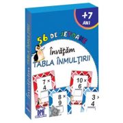 56 de jetoane. Invatam tabla inmultirii