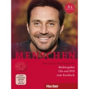 Menschen A2 Medienpaket 2 Audio-CDs und 1 DVD zum Kursbuch – Charlotte Habersack, Franz Specht, Angela Pude Angela
