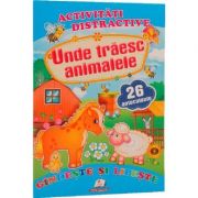 Activitati distractive. unde traiesc animalele. 26 autocolante