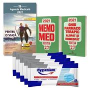 Pachetul Farmacistului Agenda Medicala 2021 si MemoMed 2021 + 25 masti Hygienium CADOU librariadelfin.ro imagine 2022