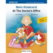 Beim kinderarzt kinderbuch deutsch-englisch mit wort-bild-leiste auf jeder seite - ulrike fischer, gabi hoppner