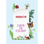 Carte de colorat. insecte