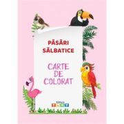 Carte de colorat. pasari salbatice