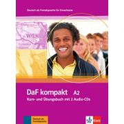 DaF kompakt A2. Deutsch als Fremdsprache für Erwachsene. Kurs- und Übungsbuch mit 2 Audio-CDs – Birgit Braun, Margit Doubek librariadelfin.ro imagine 2022