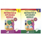Manual Matematica si explorarea mediului, clasa a II-a, partea I + II, cu 2 CD-uri – Anina Badescu Manuale scolare. Manuale Clasa a 2-a. Matematica si explorarea mediului Clasa 2 imagine 2022