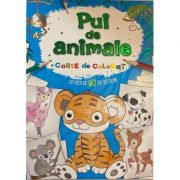 Pui de animale - carte de colorat