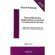 Teste grila pentru magistratura, avocatura si examenul de licenta – Viorel Voineag librariadelfin.ro imagine 2022