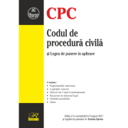 Codul de procedura civila si Legea de punere in aplicare. Editia a 5-a actualizata la 8 august 2021 Carti drept imagine 2022