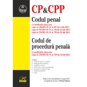 Codul penal. Codul de procedura penala. Editia a 25-a actualizata la 8 august 2021 – Petrut Ciobanu librariadelfin.ro imagine 2022