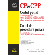Codul penal. codul de procedura penala. editia a 25-a actualizata la 8 august 2021 - petrut ciobanu