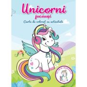 Unicorni jucausi. carte de colorat cu abtibilduri