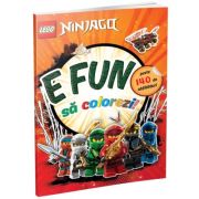 E fun sa colorezi - ninjago (carte de colorat cu abtibilduri)
