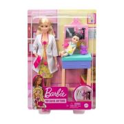 Papusa Doctor pediatru, blonda, Barbie librariadelfin.ro