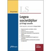Legea societatilor si 8 legi uzuale. actualizata 25 februarie 2022 - sergiu golub