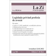 Legislatia privind profesia de avocat. actualizat la 22. 02. 2022