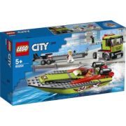 LEGO City Great Vehicles. Transportor de barca de curse 60254, 238 piese