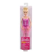 Papusa Barbie balerina blonda cu costum roz, Barbie imagine 2022