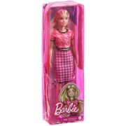 Papusa Blonda cu tinuta casual roz, Barbie imagine 2022
