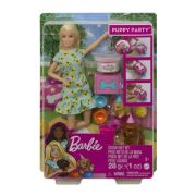 Set Papusa cu catelusi, Barbie librariadelfin.ro