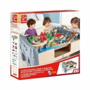 Set Masa cu locomotiva si 70 de sine, HAPE (set imagine 2022
