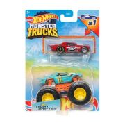 Set Monster Truck si masinuta metalica Night Shifter, Hot Wheels