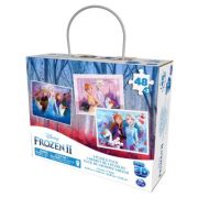 Frozen II Set 3 Puzzle-uri 3D cu 48 de piese librariadelfin.ro