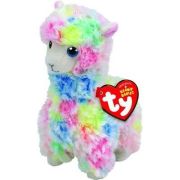 Jucarie de plus beanie boos, llama multicolor, 15 cm, ty