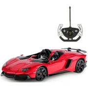 Masina cu telecomanda Lamborghini Aventador J, scara 1: 12, rosu, Rastar (scara