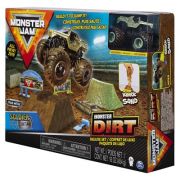 Monster Jam, set camioneta Soldier Fortune cu nisip kinetic, Spin Master Camioneta