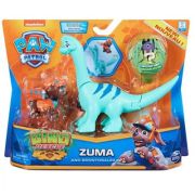 Patrula Catelusilor, Set figurine catelus Zuma si dinozaur Brontosaurus (set imagine 2022