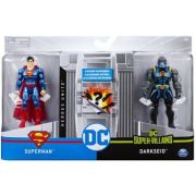 Set 2 figurine flexibile Superman si Darkseid cu 6 accesorii, Spin Master librariadelfin.ro