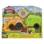 Set Wheels: tractorul, Play-Doh (set imagine 2022