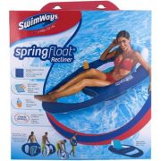 Sezlong Plutitor Recliner cu Spatar si Suport Pahare, albastru, Swimways (albastru) imagine 2022