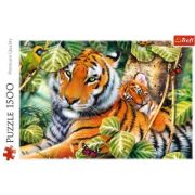 Puzzle tigri bengalezi in padurea tropicala 1500 piese librariadelfin.ro