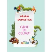 Carte de colorat. pasari domestice