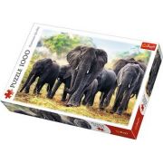 Puzzle elefanti africani, 1000 piese Trefl librariadelfin.ro