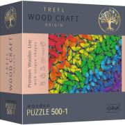 Puzzle din lemn fluturasii colorati 500+1 piese 500+1 imagine 2022