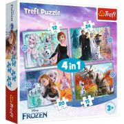 Puzzle 4in1 Frozen2 uimitoarea lume Disney librariadelfin.ro