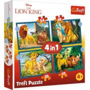 Puzzle 4in1 Lion King - Aventurile lui Simba