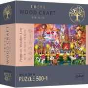 Puzzle din lemn lumea magica 500+1 piese