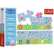 Puzzle educational numere Peppa Pig, 20 de piese librariadelfin.ro