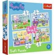 Puzzle 4in1 Peppa Pig librariadelfin.ro