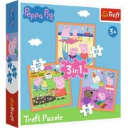 Puzzle 3in1 inventiva Peppa Pig librariadelfin.ro