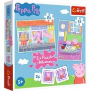 Puzzle 2in1 Peppa Pig librariadelfin.ro
